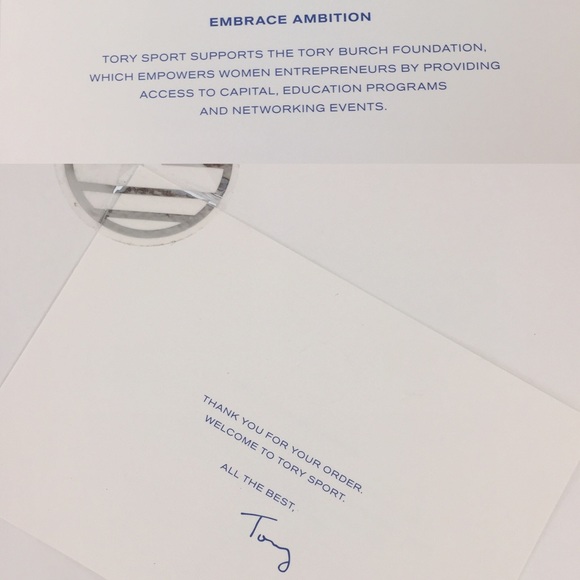 TORY BURCH SPORT NWOT Silver Trainer Size 7.5 - Picture 7 of 8